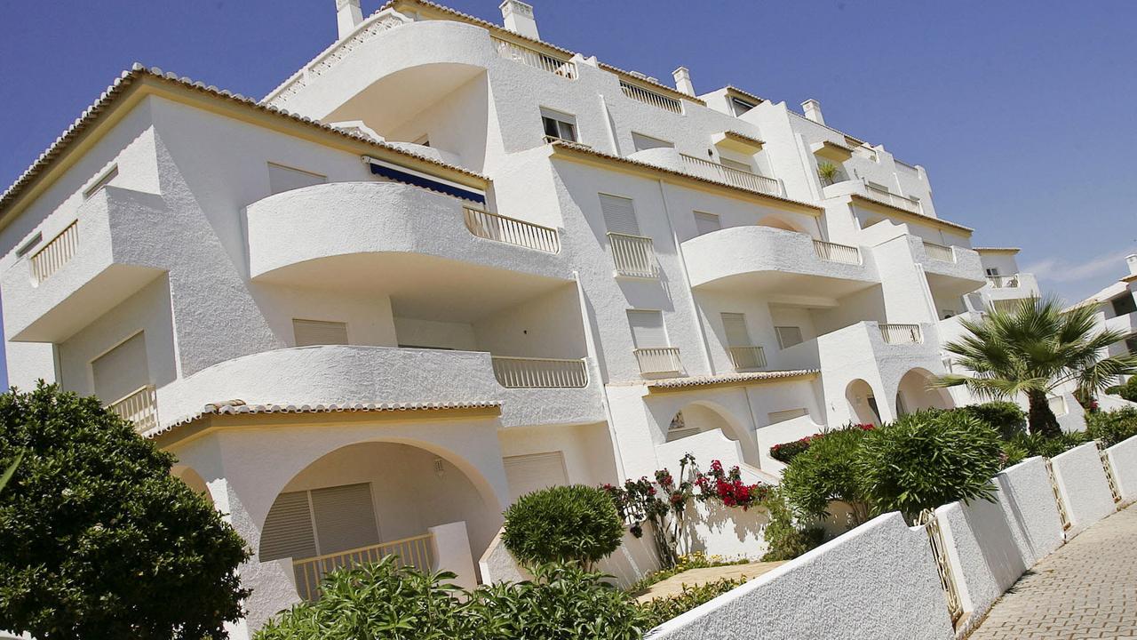 The apartment hotel building at holiday resort in Paia da Luz in Portugal where Madeleine McCann was abducted.