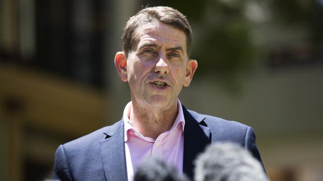 ‘As Queensland Treasurer, I don’t want to borrow any more … but at the moment, borrowing is the only thing we can do to ensure we continue to strengthen the Queensland economy’: Cameron Dick. Picture: News Corp / Attila Csaszar