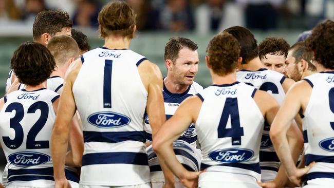 Geelong are under the pump. (Photo by Michael Willson/AFL Photos via Getty Images)