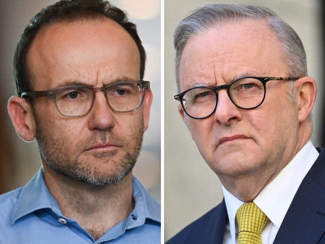 Prime Minister Anthony Albanese ruled out making deals with the Greens if the event Labor wins the next election with a minority government. Picture: NewsWire