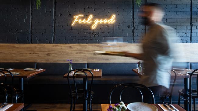 It’s easy to do as the sign says at this friendly neighbourhood restaurant. Pictures: Sarah Matray