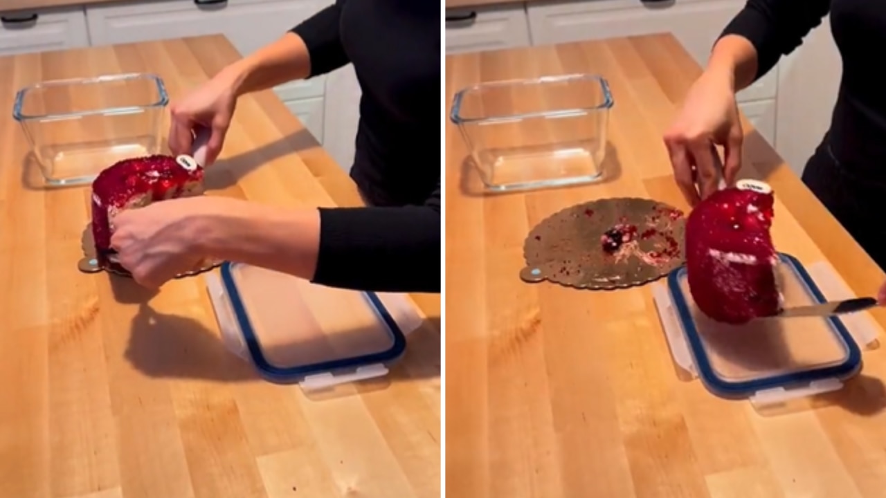 Wanna store cake in a container but don't want to dig it out later? Flip a  tupperware upside down and use the lid as the bottom. : r/lifehacks