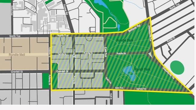 Police have a range of expanded powers within the borders of the yellow area for the duration of the Fringe festival. Picture: Supplied