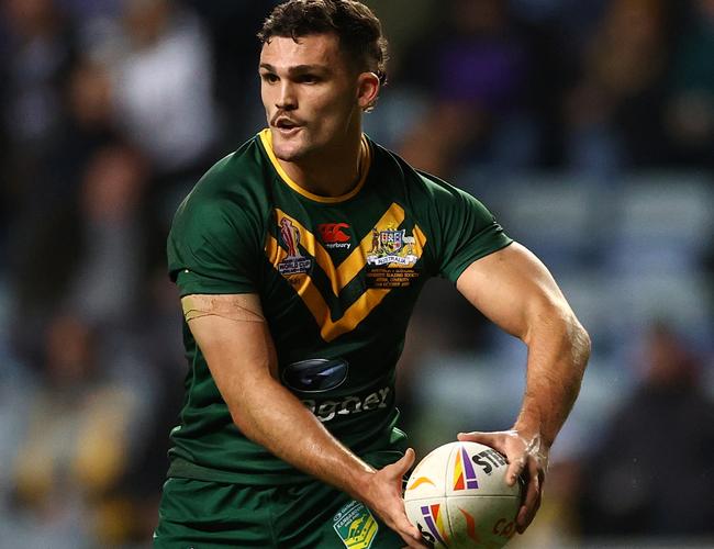 Nathan Cleary is hoping for the Kangaroos’ No. 7 jumper. Picture: Getty