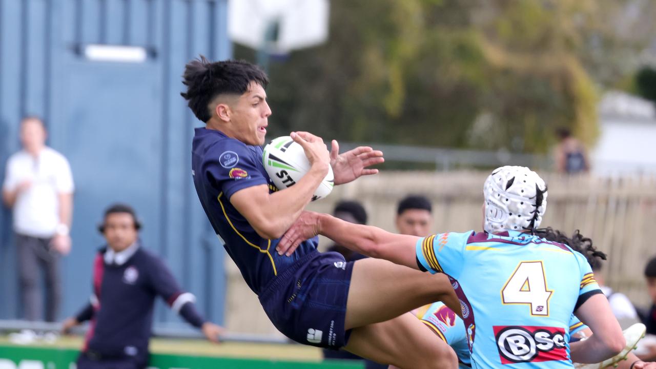 , Keebra park (Light) VÃ&#149;s Mabel Park (Dark), at the Langer Trophy rugby league semi-finals, Nundah, Wednesday 7th August – Photo Steve Pohlner