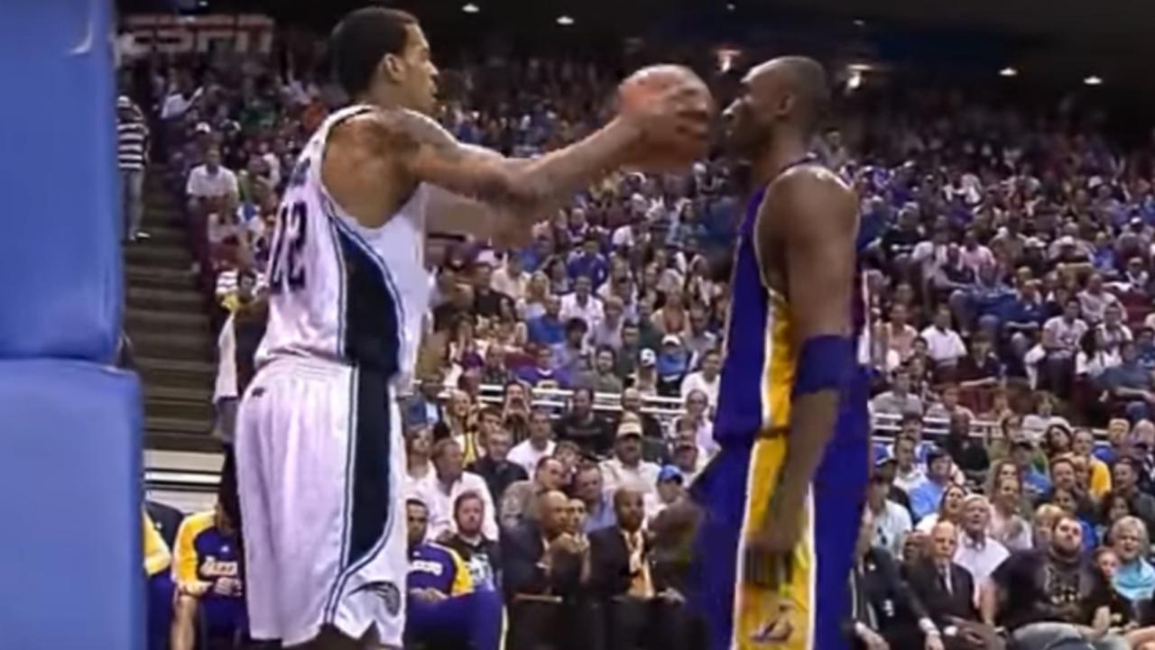 Everything you thought you knew about Kobe Bryant's ice cold refusal to flinch a Matt Barnes inbound attempt is wrong.