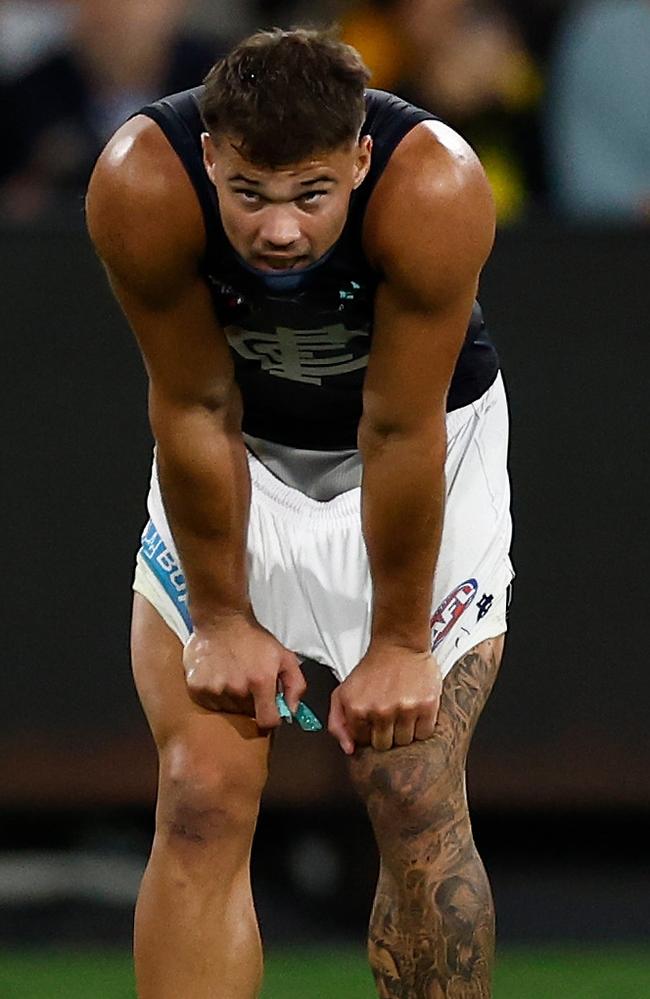 Carlton faces a hot Hawthorn on Thursday night. Picture: Michael Willson/AFL Photos via Getty Images