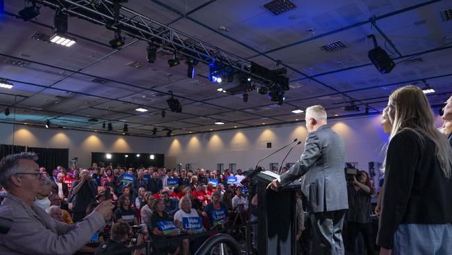 2024 Tasmanian State Election Tally Room Jeremy Rockliff. PIcture: Caroline Tan