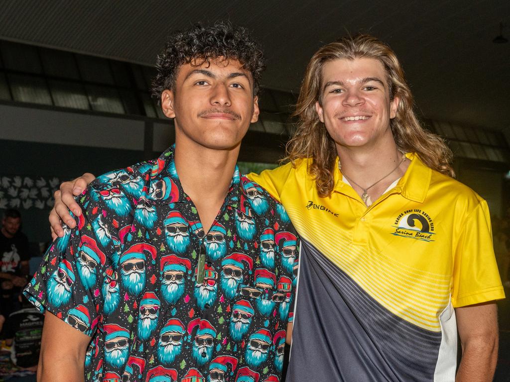 Shakhan Karehana and Reagan Tameat Christmas Carols Hosted by Sarina Surf Lifesaving Club Saturday 21 December 2024 Picture:Michaela Harlow