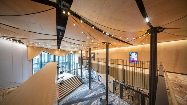 The judges loved the Geelong Arts Centre ceiling, reminiscent of a traditional circus tent. Photo: John Gollings