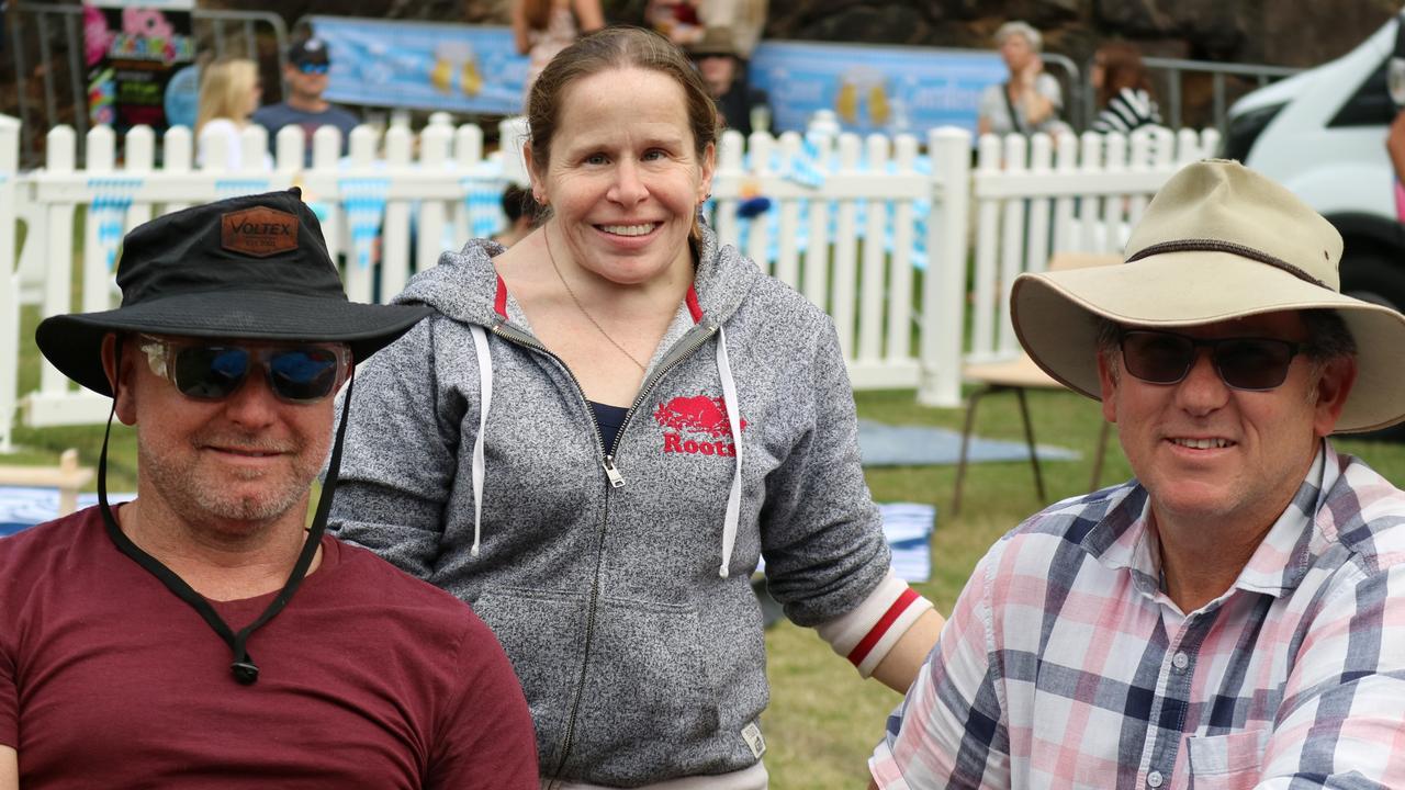 Shaun and Erin Baynes, and Leon O'Neil. Picture: Letea Cavander