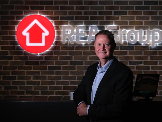 MELBOURNE, AUSTRALIA - NewsWire Photos FEBRUARY 4, 2022: Photo of REA Group Chief Executive Officer (CEO) Owen Wilson at his office in Cremorne.Picture: NCA NewsWire / Luis Enrique Ascui