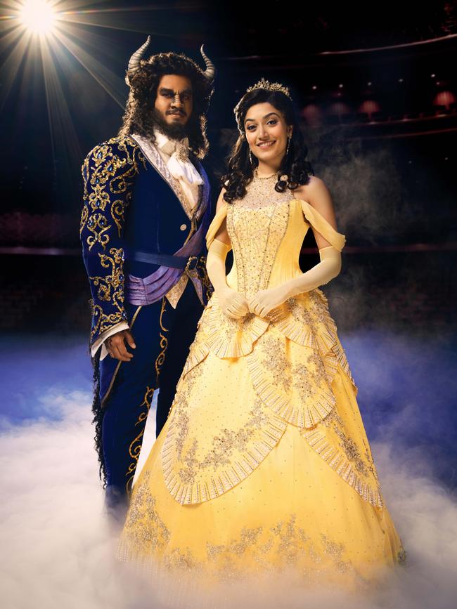 Shubshri Kandiah and Brendan Xavier star in Disney's Beauty and The Beast the Musical.