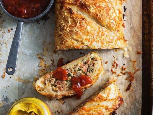 Bacon sausage roll.