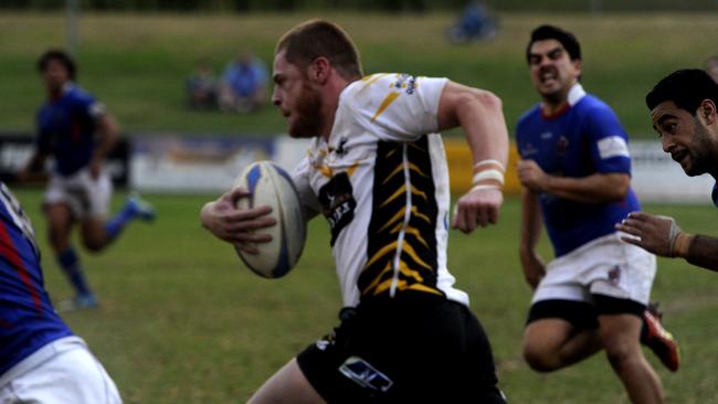 Rugby Union Shute Shield between Penrith Emus and Manly at Penrith.Jerome McKenzie