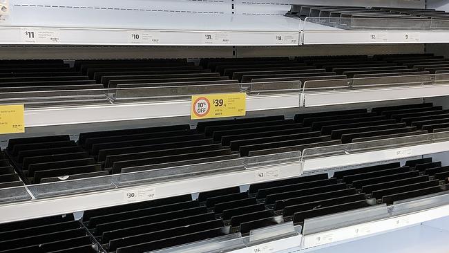 Panic buying resurfaced after rumours of stage four restrictions started circulating. Picture: Ian Currie