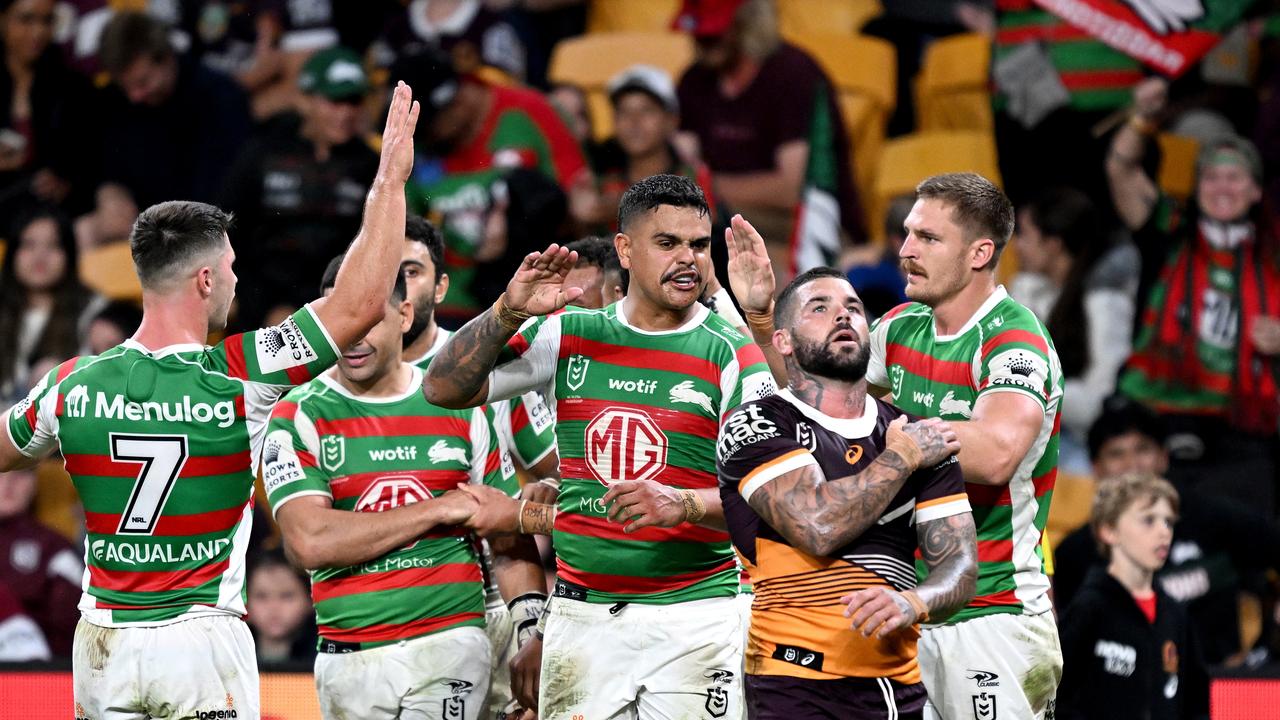 Adam Reynolds has defended Latrell Mitchell. Picture: Bradley Kanaris/Getty Images.