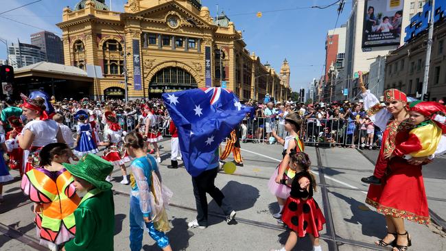 An Australia Day celebration in Melbourne.