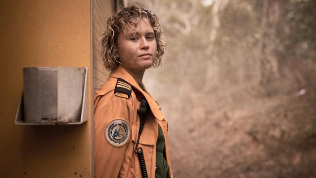 Eliza Scanlen in a scene from the ABC drama Fires.