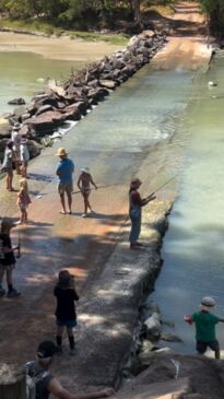 Disturbing footage shows children playing at Cahills Crossing, Northern Territory