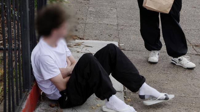 Police make an arrest after two off-duty constables were hospitalised after allegedly attacked on Enmore Rd, Newtown about 11pm on Wednesday. Picture: NSW Police