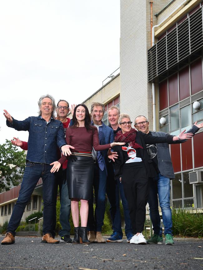 A swathe of high profile musicians and comedians joined Cr Mary Delahunty to call for the Gordon St building to be listed for heritage protection. Picture: Josie Hayden