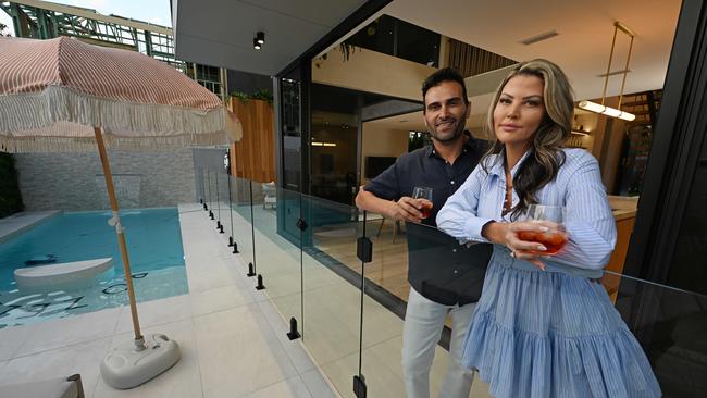 Michael and Natalie Ajaje are selling their home in Bulimba, Brisbane by auction. Picture: Lyndon Mechielsen