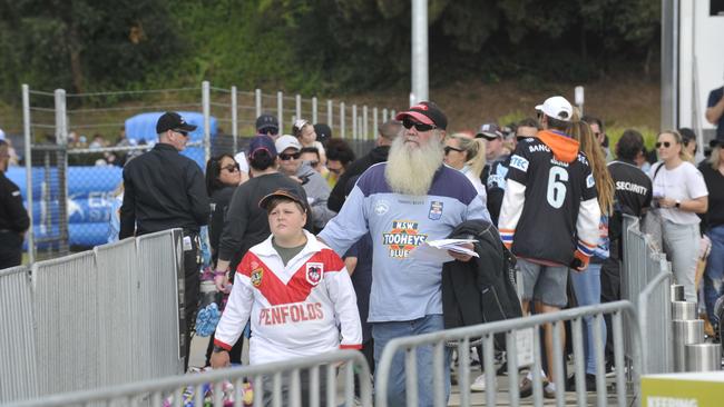 Coffs Harbour league fans were out in force to watch the Cronulla Sharks take on the Gold Coast Titans at C.ex Stadium. Photo: Tim Jarrett
