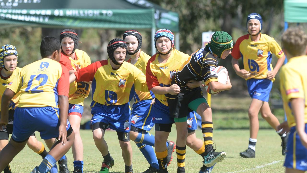 RUGBY UNION Junior U12s: Cap Coast's Jack McLean with the ball