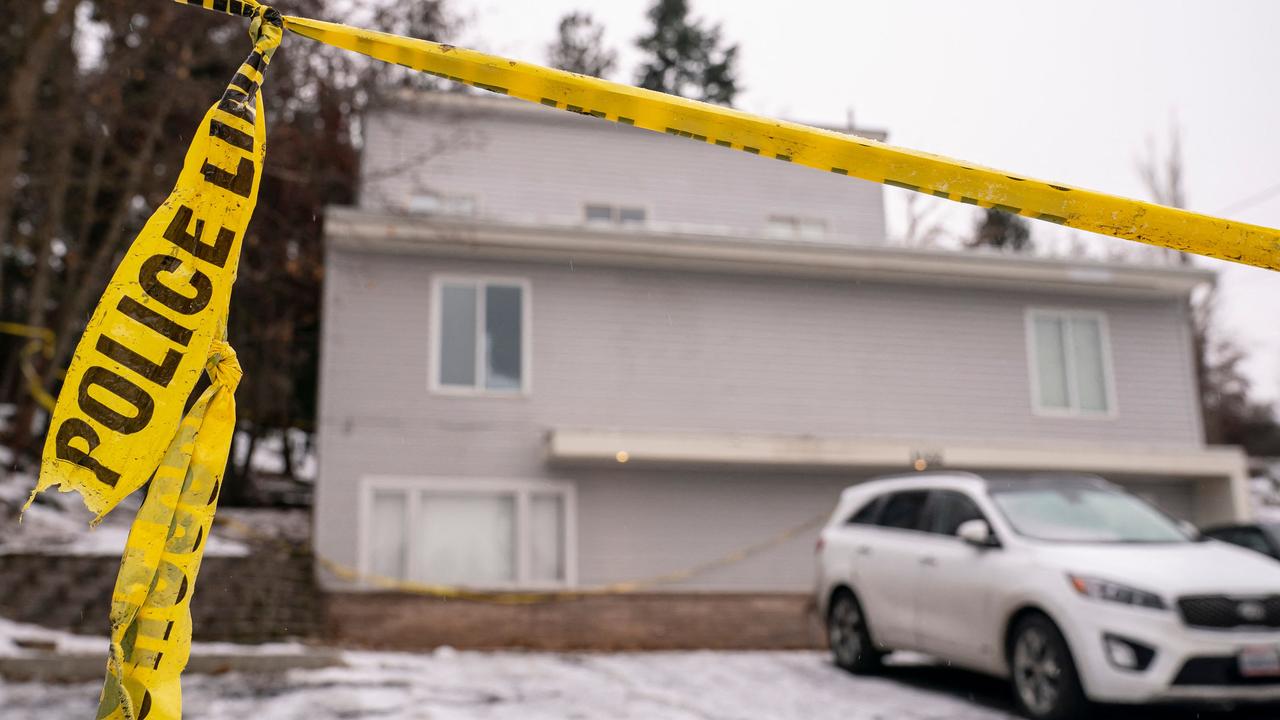 The house where the four students were murdered. Picture: David Ryder/Getty Images/AFP