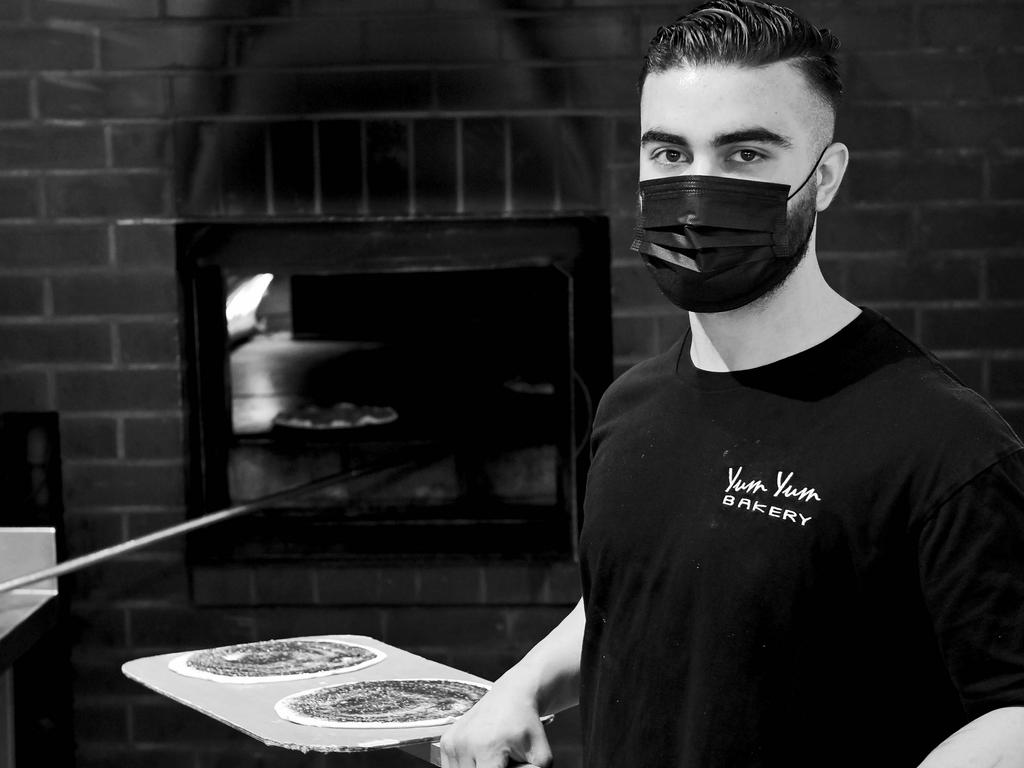 FACES OF LOCKDOWN: Jeremy Agha of Merrylands at the Yum Yum Bakery, Guildford. Photo: Jeremy Piper