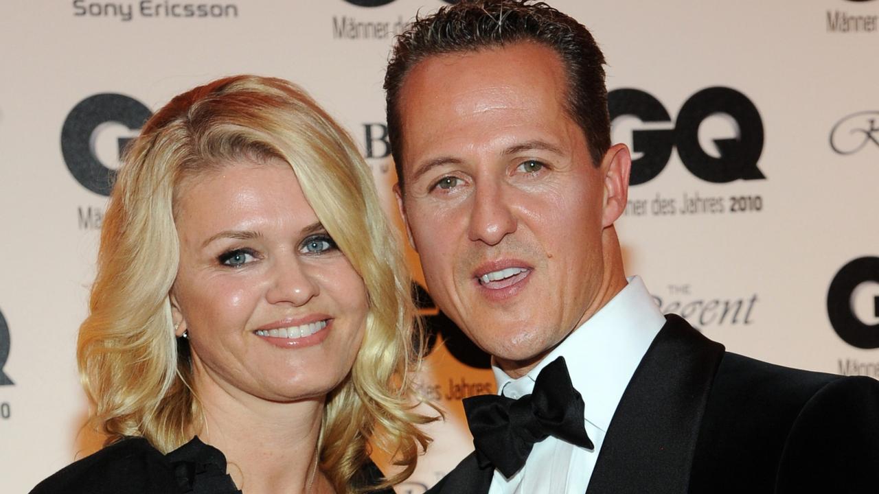 Formula One driver Michael Schumacher and his wife Corinna in 2010. Picture: AFP