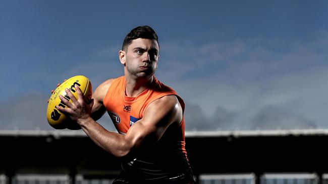 Tim Taranto is leading the GWS Giants midfield. Picture. Phil Hillyard