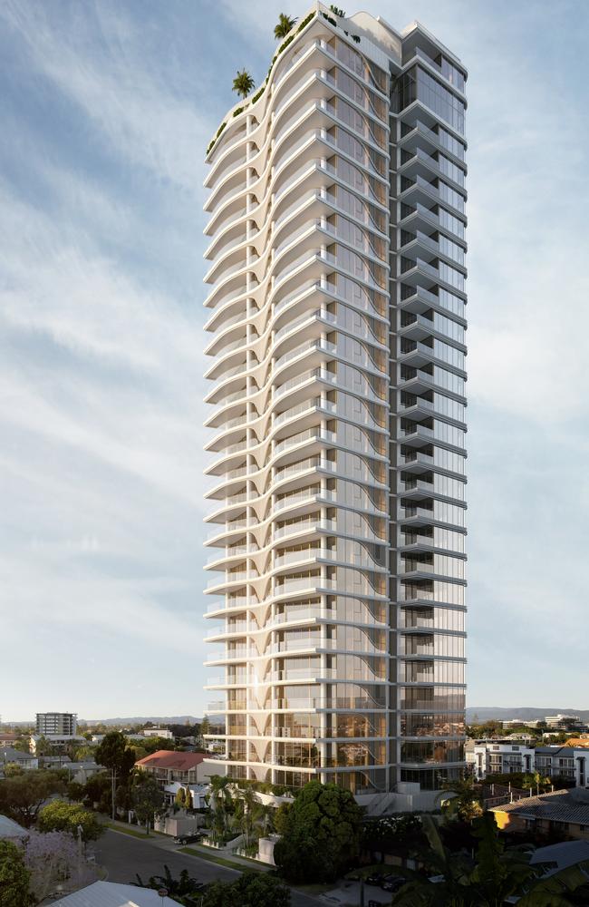 Artist impression of the proposed $140m Nera tower in Chevron Island