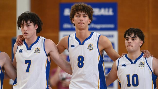 GPS First V basketball between Churchie and Nudgee. Saturday July 27, 2024. Picture, John Gass