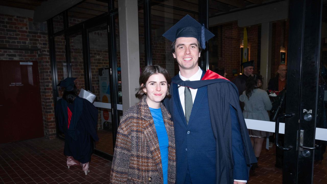 17-09-2024 Deakin University graduation. Indiana Hehir and Owen Casey. Picture: Brad Fleet