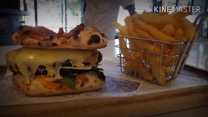 Lantern Club's Pizza Burger