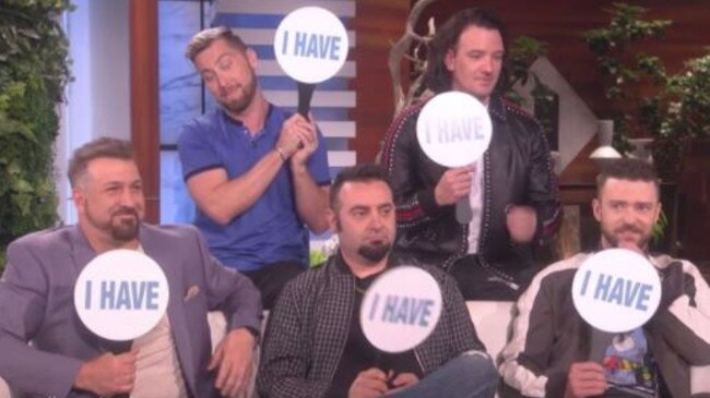 Justin Timberlake made a frank admission on the Ellen show. Picture: YouTube