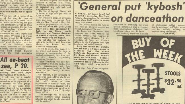 Gold Coast History: Gold Coast Bulletin 1975, June 12. Front page.