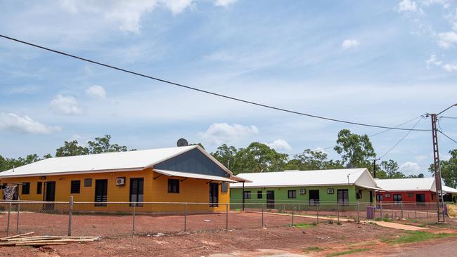 11 new houses have been built in Gapuwiyak as part of the $2.2 billion Remote Housing Investment Package. Picture: Pema Tamang Pakhrin