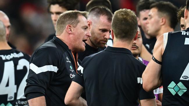 The Blues’ scoring woes continued against Essendon. (Photo by Quinn Rooney/Getty Images)