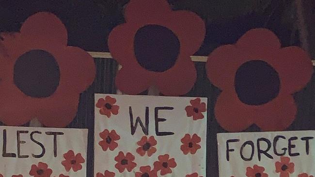 A fence at Edens Landing where the entire street paid tribute