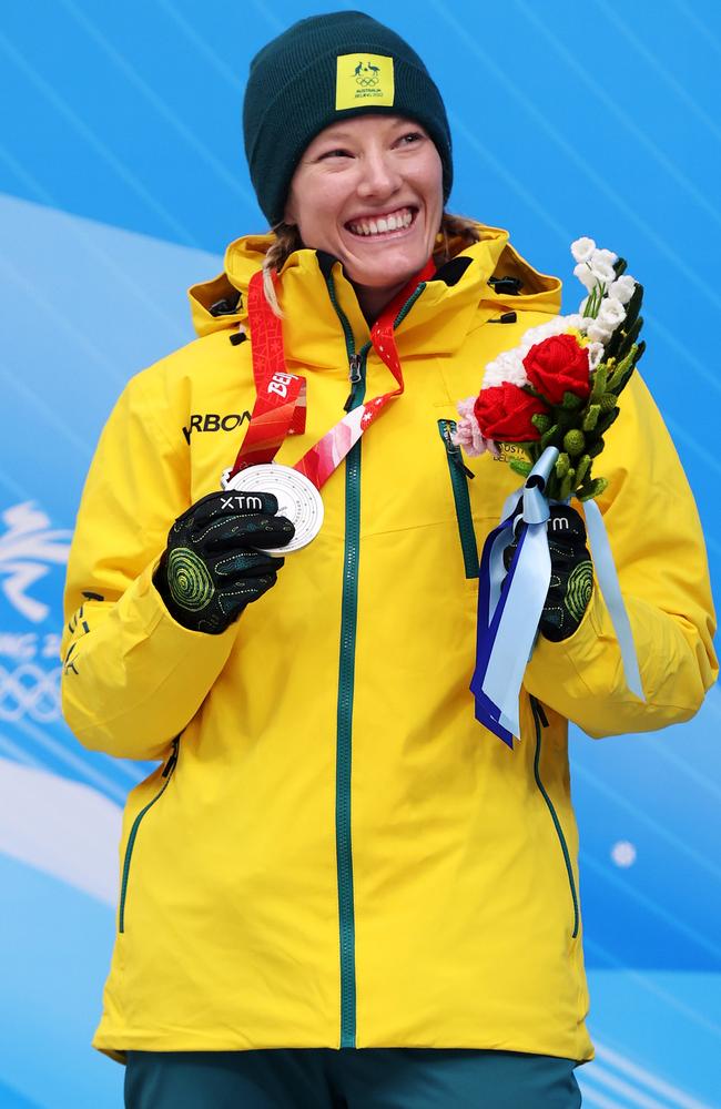 Narracott would eventually recover and go on to win silver at the Beijing winter Games. Picture: Getty Images