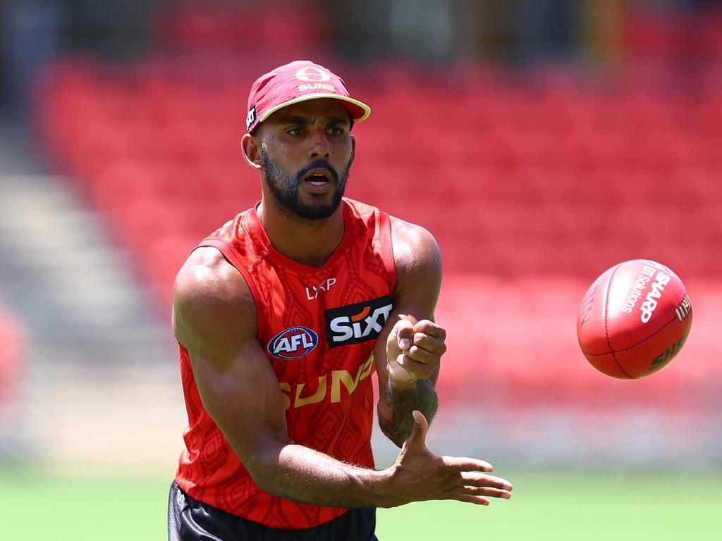 Touk Miller is off for scans. Picture: Getty Images