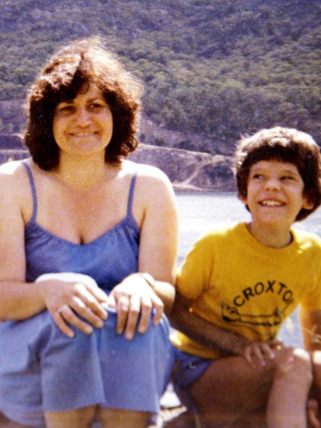 Maria James and her son Adam pictured six months before she was brutally killed.