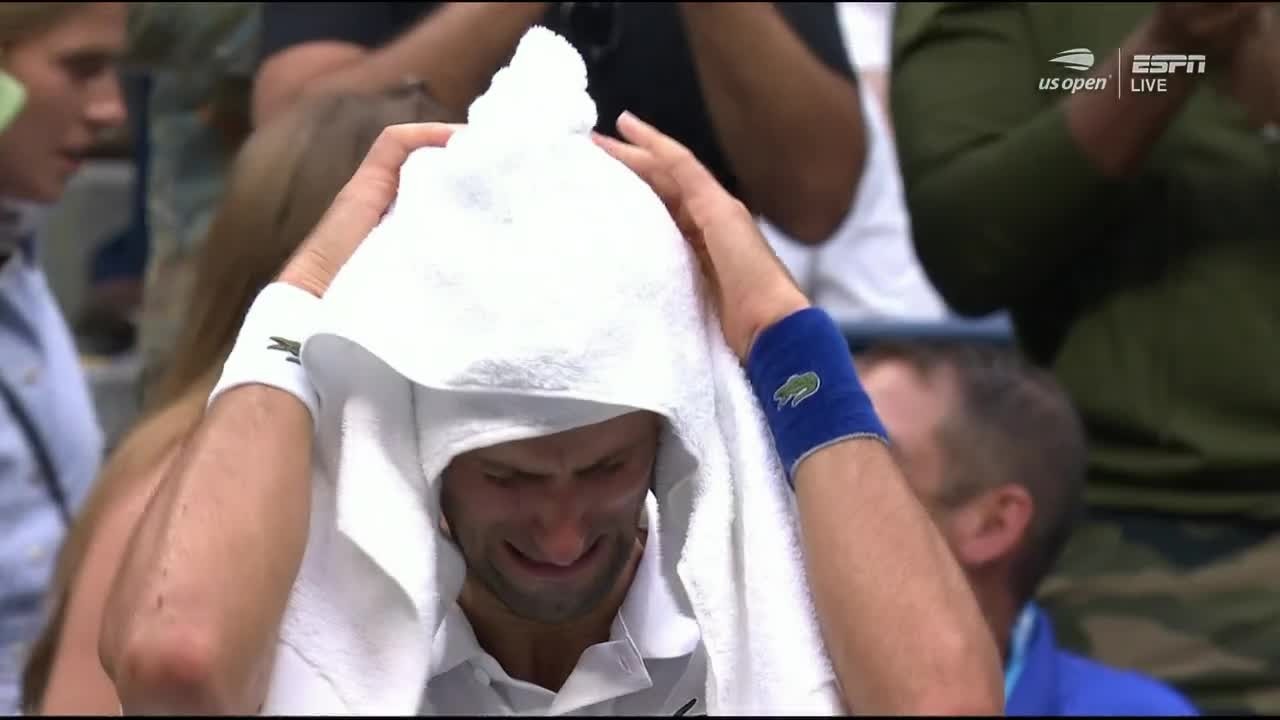 Novak Djokovic was in tears.