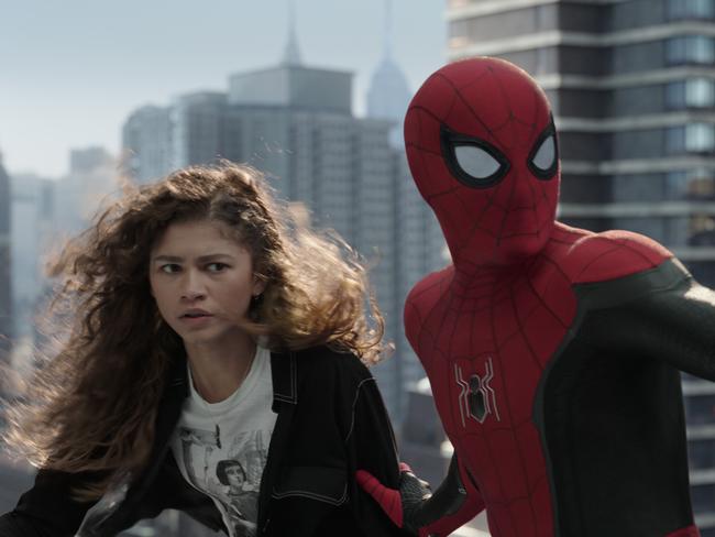 MJ (Zendaya) with Spider-man. Picture: Supplied