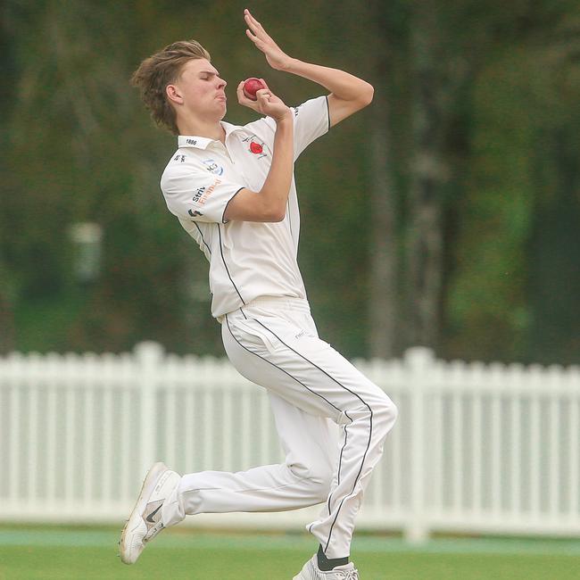 Nathan Lyons as Mudgeeraba v Queens - Premier First Grade at Alan Nielsen Park, Carrara. Picture: Glenn Campbell
