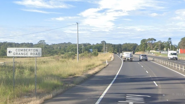 The incident occurred on the Princes Hwy near Comberton Grange Rd south of Nowra. Picture: Google Maps