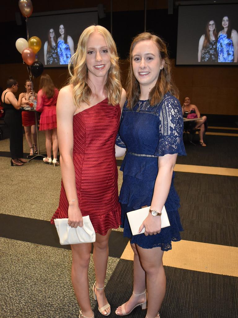 Ella Anderson and Erin Westcott from Mackay State High School at Mocktail 2021. Picture: Tara Miko